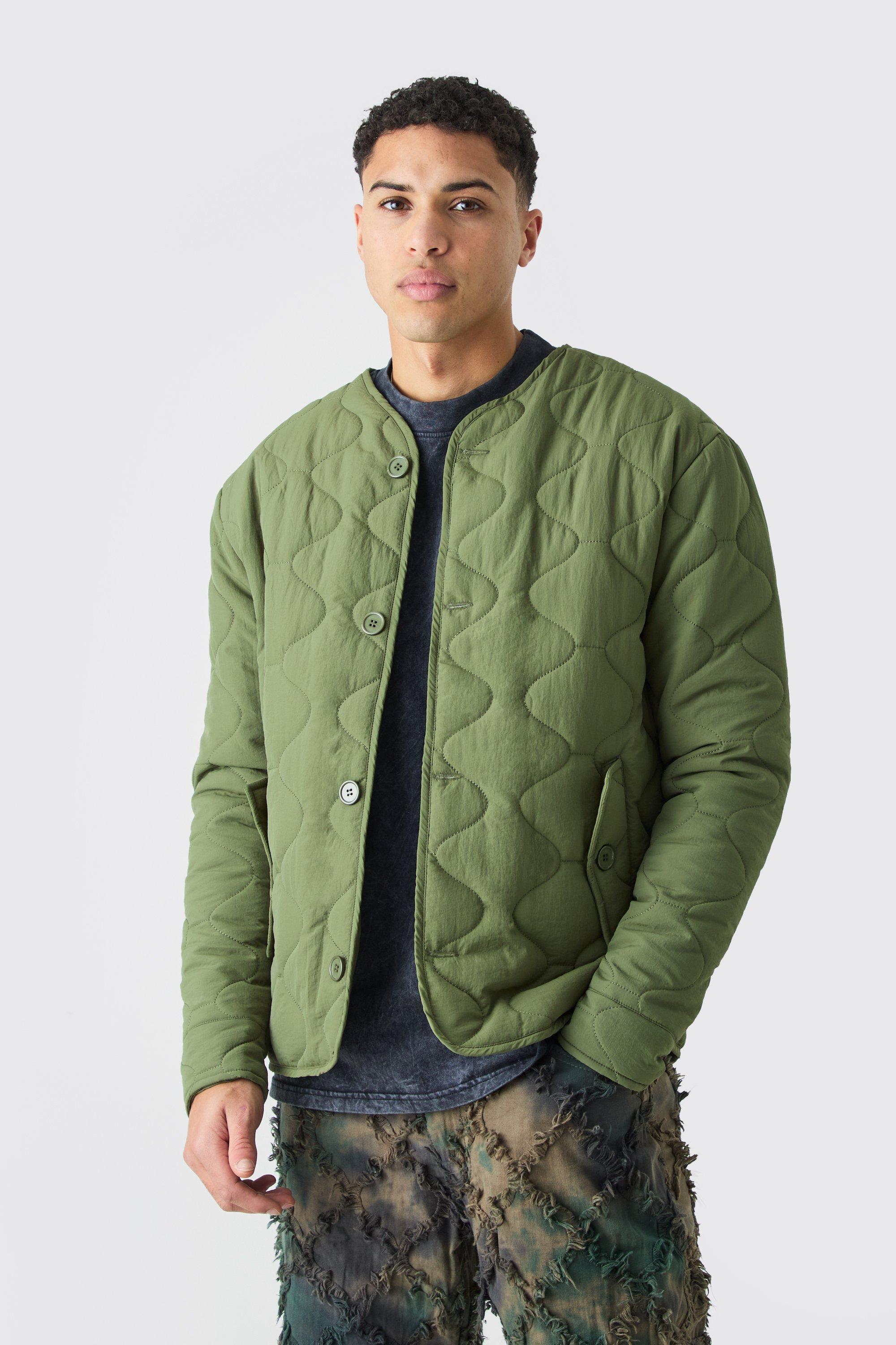 Onion Quilted Liner Jacket | boohooMAN USA Product Image