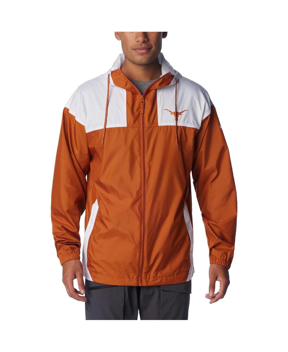 Columbia Mens Texas Orange Texas Longhorns Flash Challenger Omni-Shade Full-Zip Hoodie Windbreaker Product Image