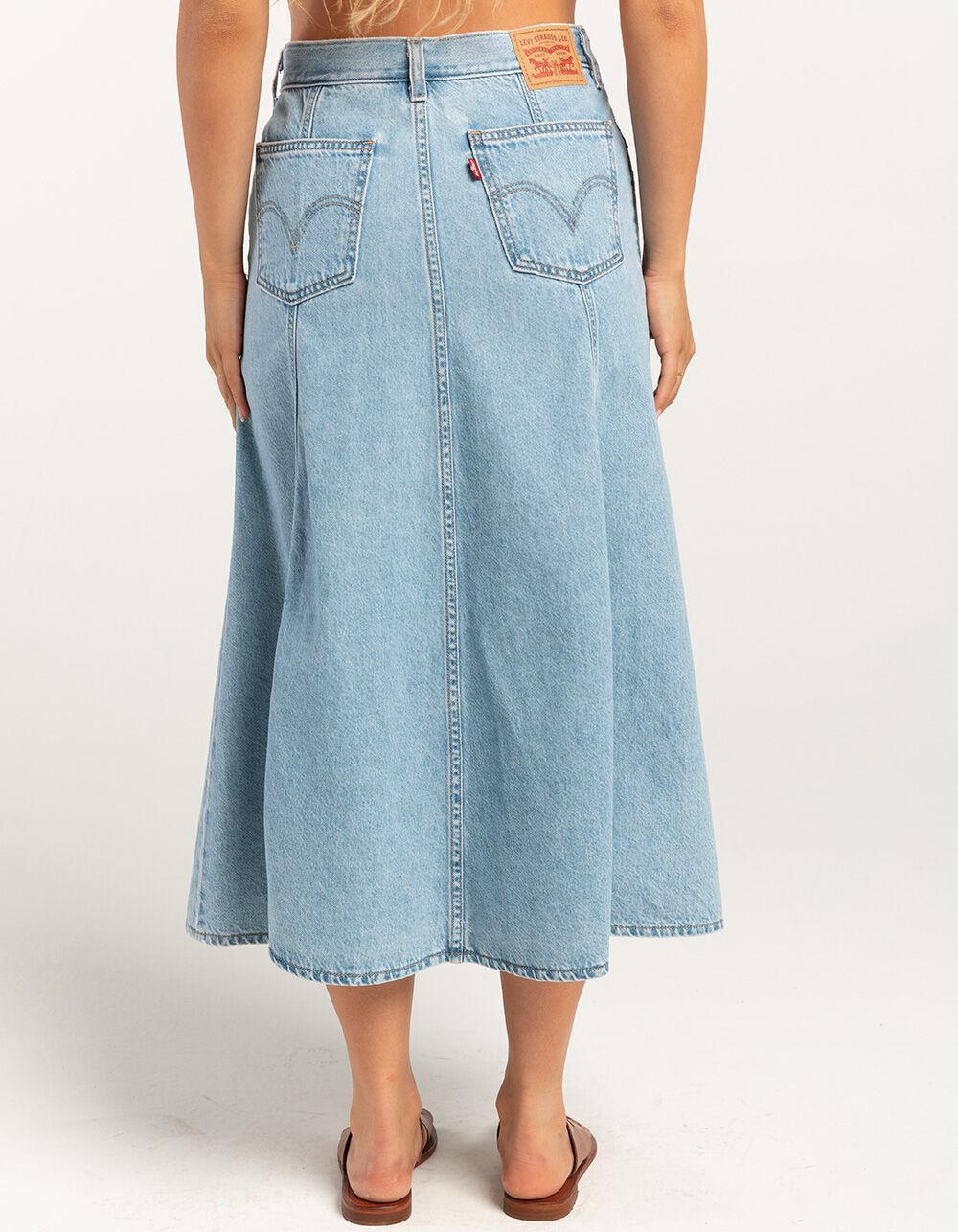 LEVI'S Fit And Flare Womens Denim Midi Skirt - I Will Product Image