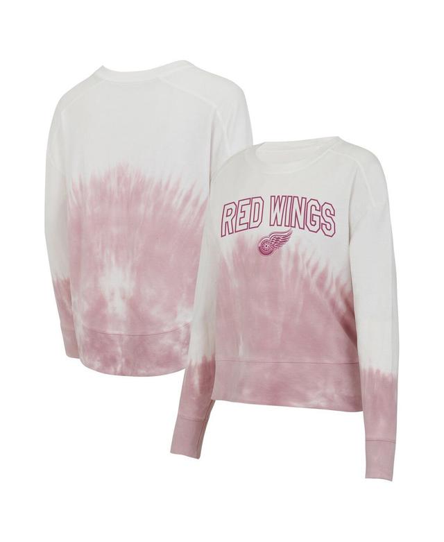 Womens Concepts Sport /White Detroit Red Wings Orchard Tie-Dye Long Sleeve T-Shirt Product Image