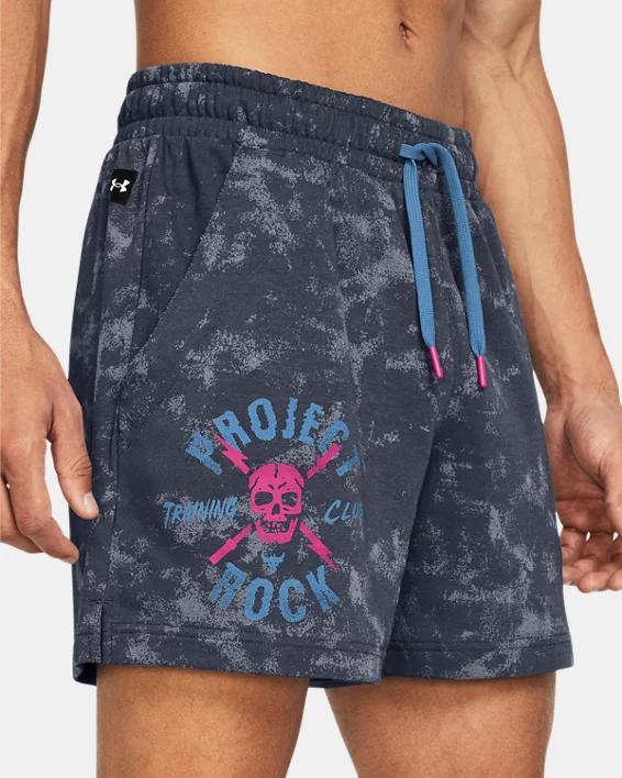 Men's Project Rock Rival Terry Printed Shorts Product Image