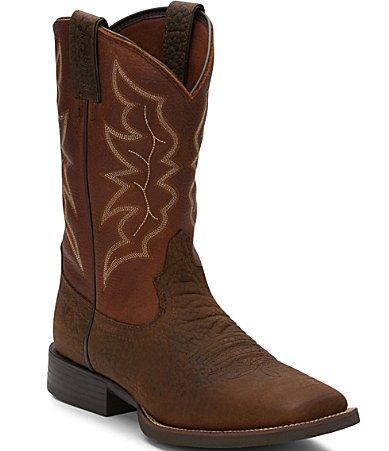 Justin Boots Mens Chet Cowhide Leather Western Boots Product Image