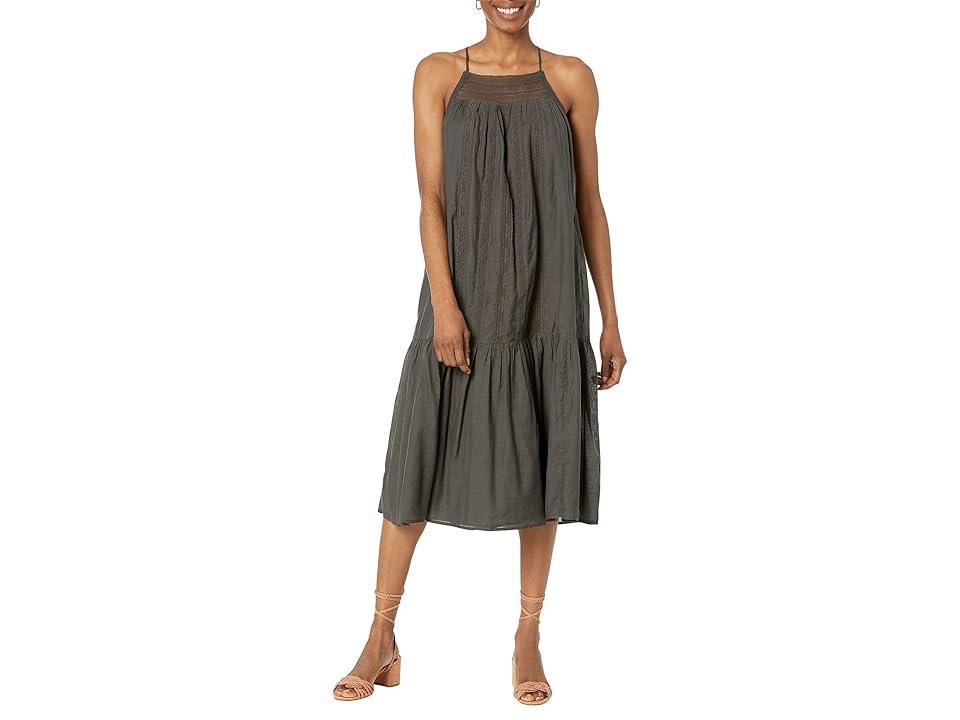 Lucky Brand Lace Maxi Dress (Raven) Women's Dress Product Image