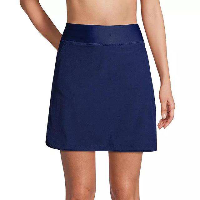 Petite Lands End Thigh Minimizer Swim Skirt, Womens Product Image