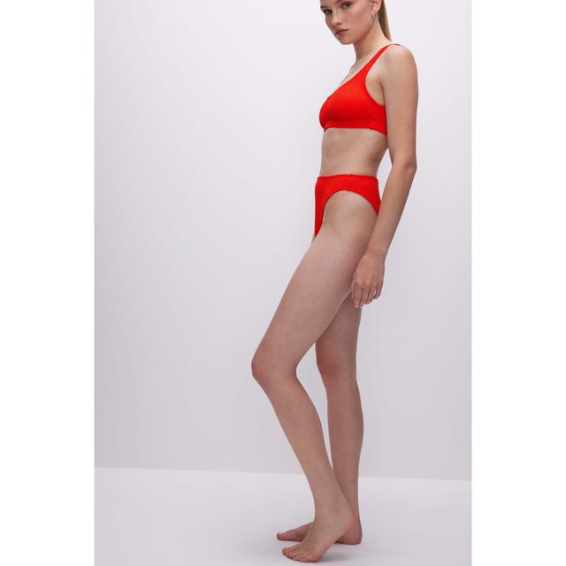 Womens Always Fits Good Waist Bikini Bottom | Bright Poppy, Size 4XL/5XL | Good American by Khlo Kardashian Product Image