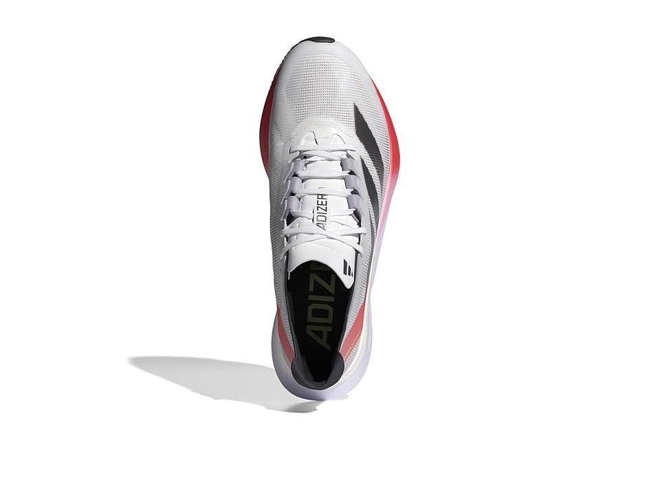 adidas Running Adizero Boston 12 Shoes (White/Aurora Met./Solar Red) Men's Running Shoes Product Image