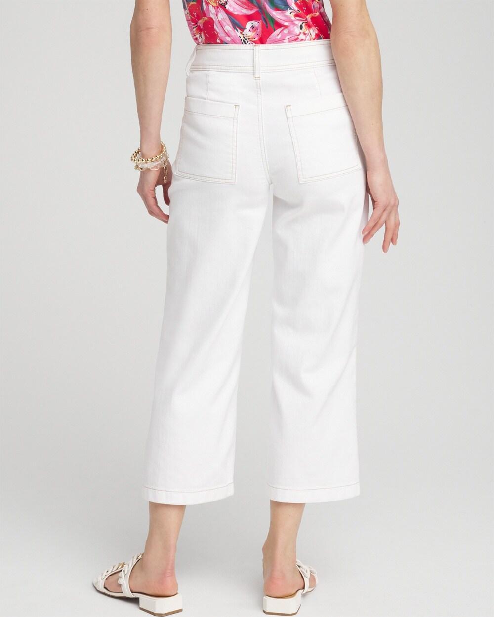 Cropped Wide Leg Jeans Product Image