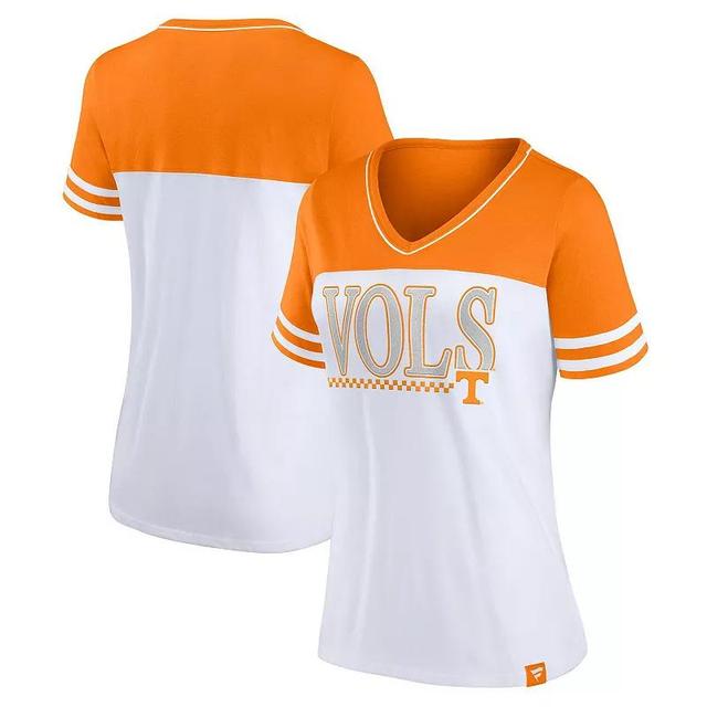 Womens Fanatics /Tennessee Orange Tennessee Volunteers Iconic Colorblock T-Shirt Product Image