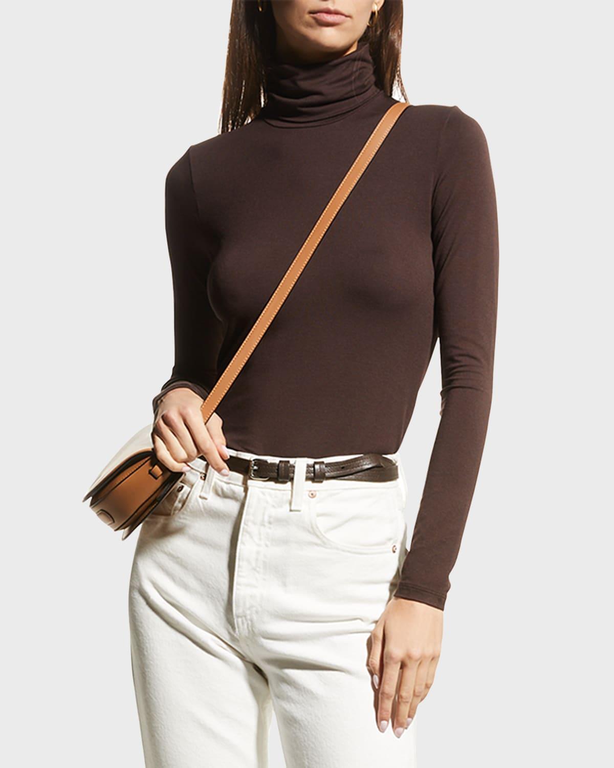 Womens Soft Touch Turtleneck Top Product Image