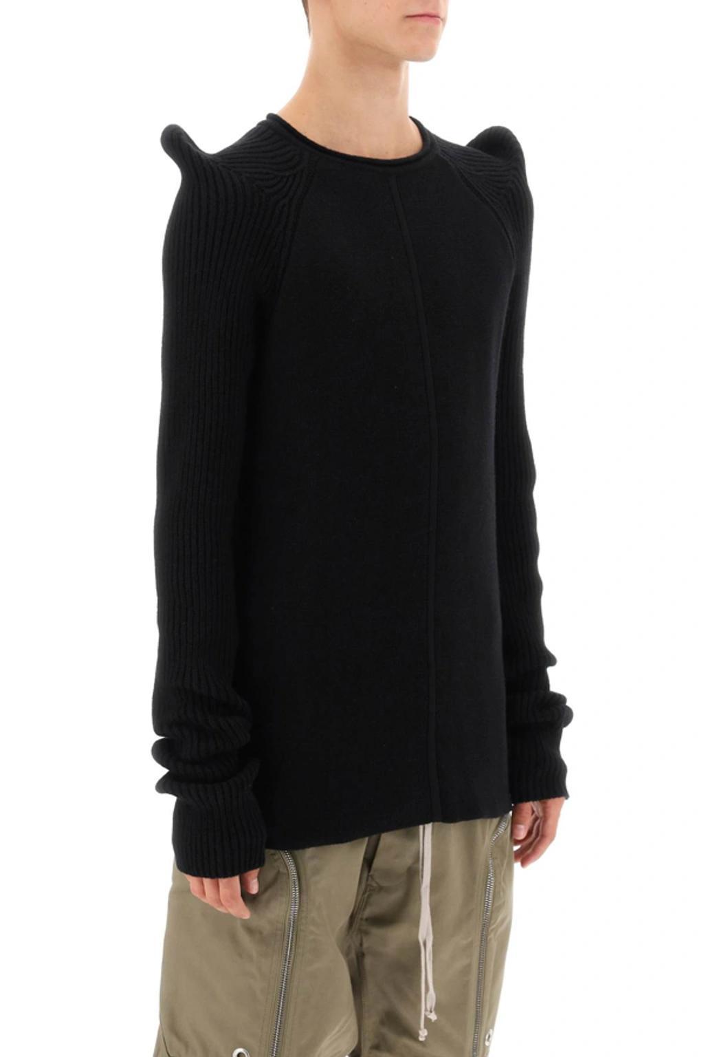 RICK OWENS Cashmere And Wool Knit Sweater In Black Product Image