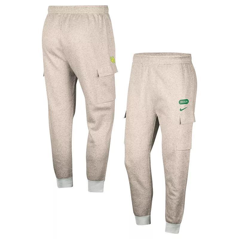 Mens Nike Oatmeal Oregon Ducks Club Cargo Jogger Pants Product Image