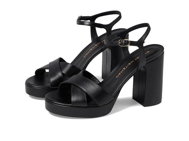 Womens Dayna 100MM Leather Platform Sandals Product Image