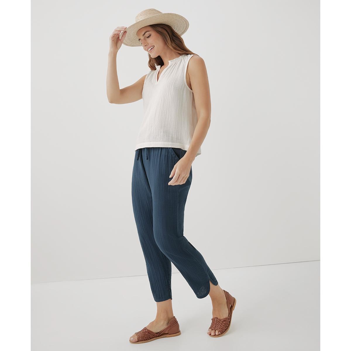 Womens Coastal Double Gauze Tapered Pull-On Pant S product image