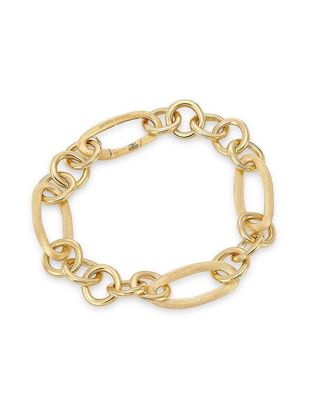 Womens Jaipur 18K Yellow Gold Mixed-Link Chain Bracelet Product Image