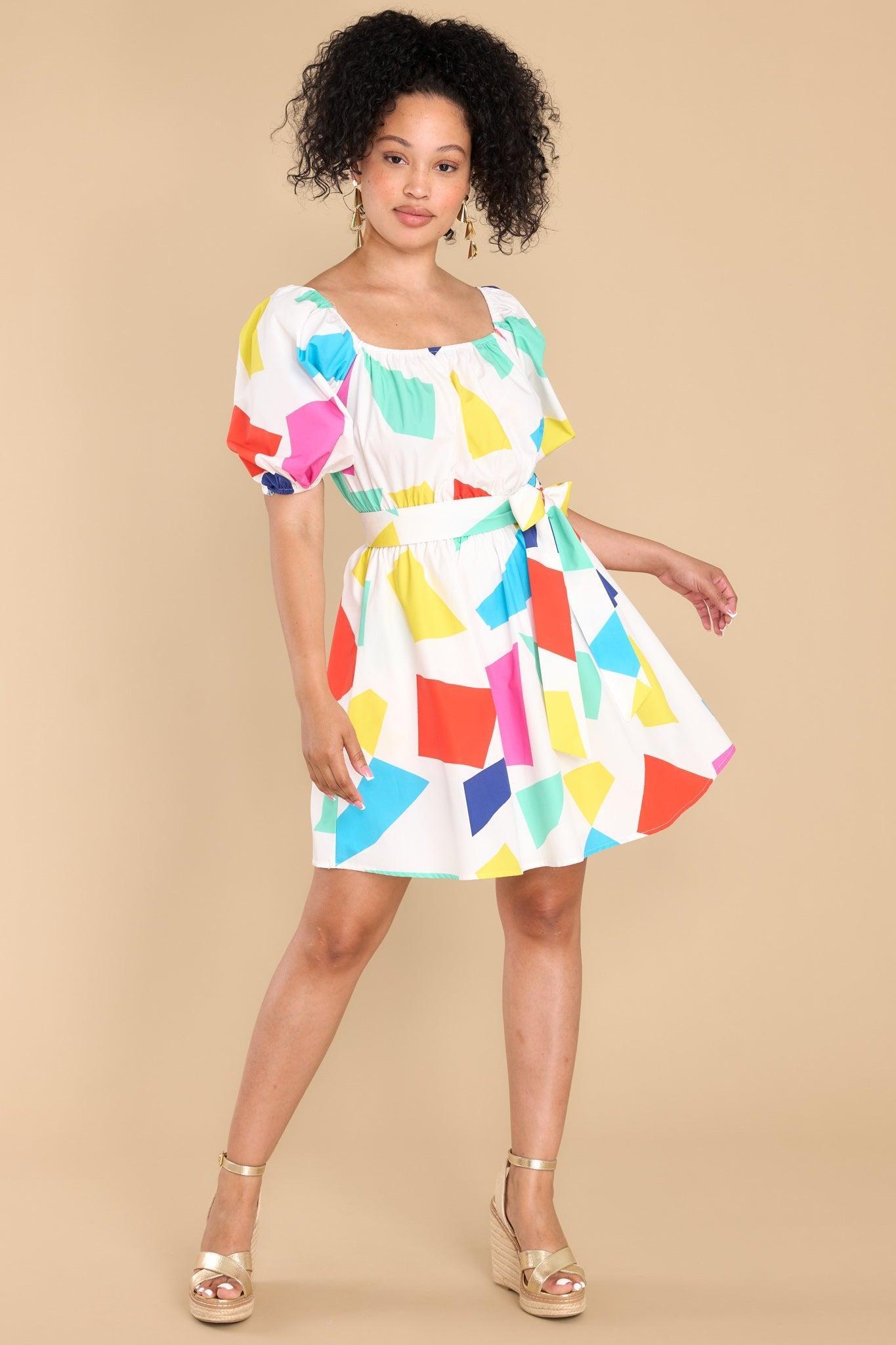 The Complicated Way White Print Dress Product Image