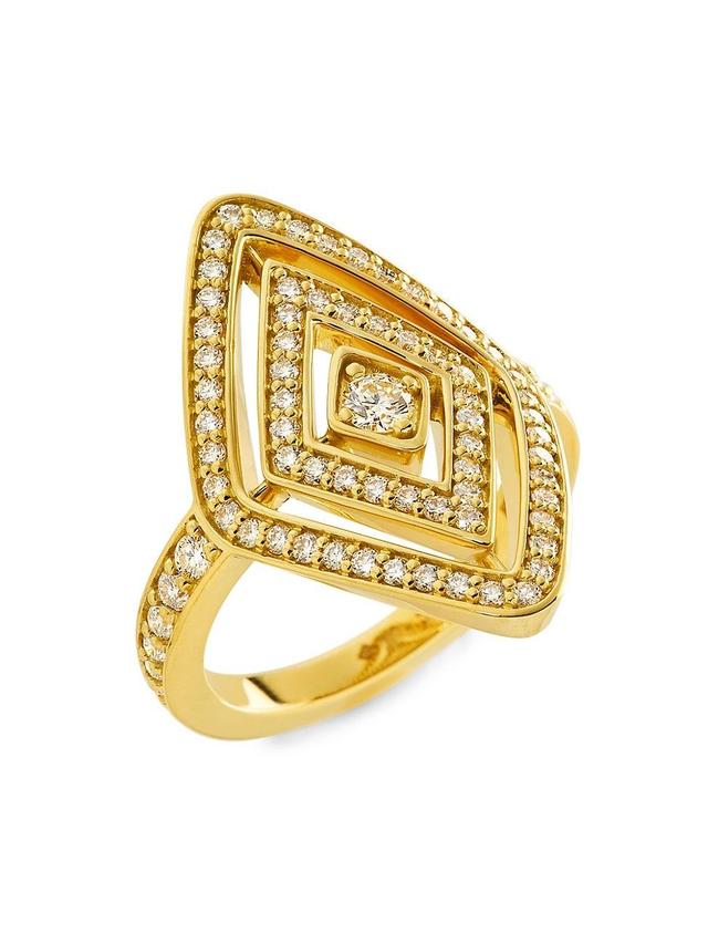 Womens Diamante 18K Yellow Gold & 0.85 TCW Diamond Ring Product Image