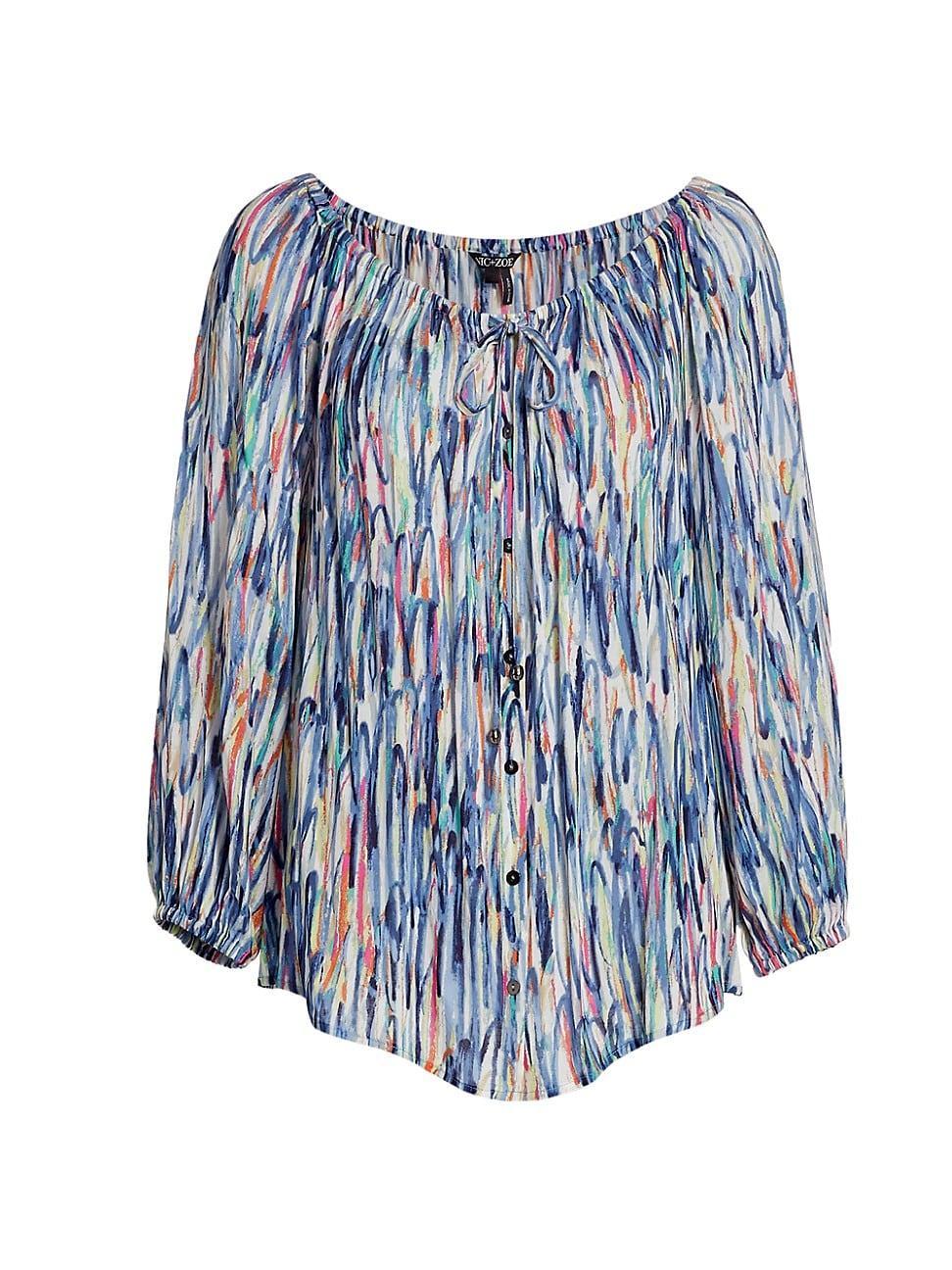 Womens Toucan Watercolor Blouse Product Image