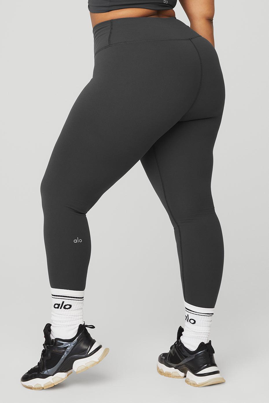 High-Waist Airbrush Legging - Anthracite Product Image