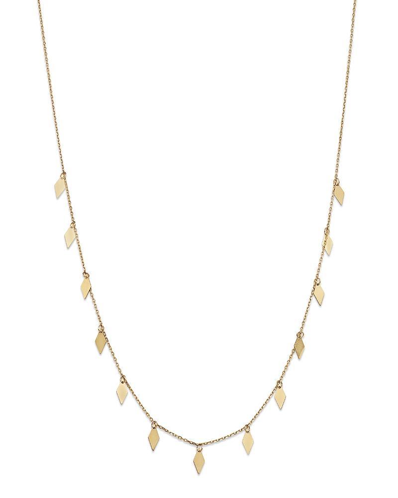 Moon & Meadow 14K Yellow Gold Rhombus Necklace, 18 Product Image