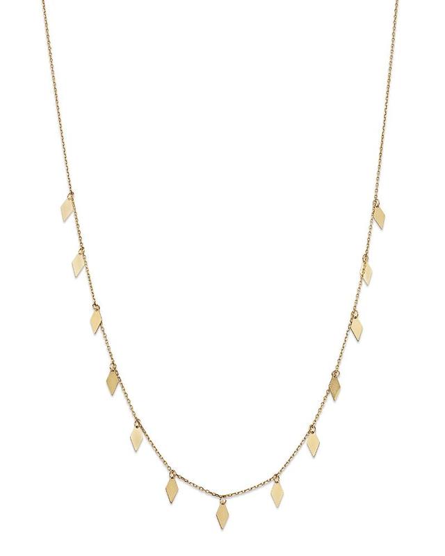 Moon & Meadow 14K Yellow Gold Rhombus Necklace, 18 Product Image