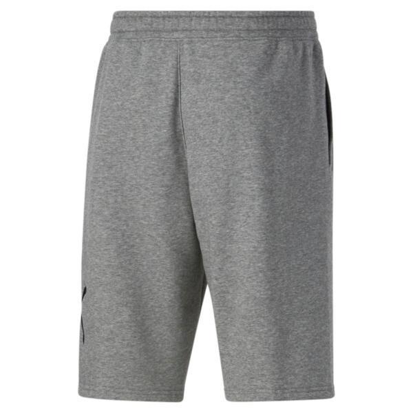 PUMA Logo Men's 10" Shorts in Medium Grey Heather Product Image