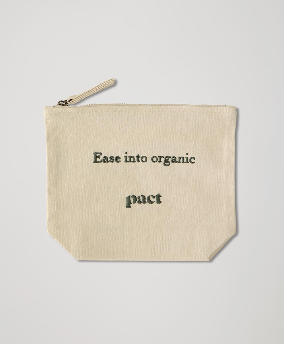 Womens Organic Cotton Zipper Pouch 1S Product Image