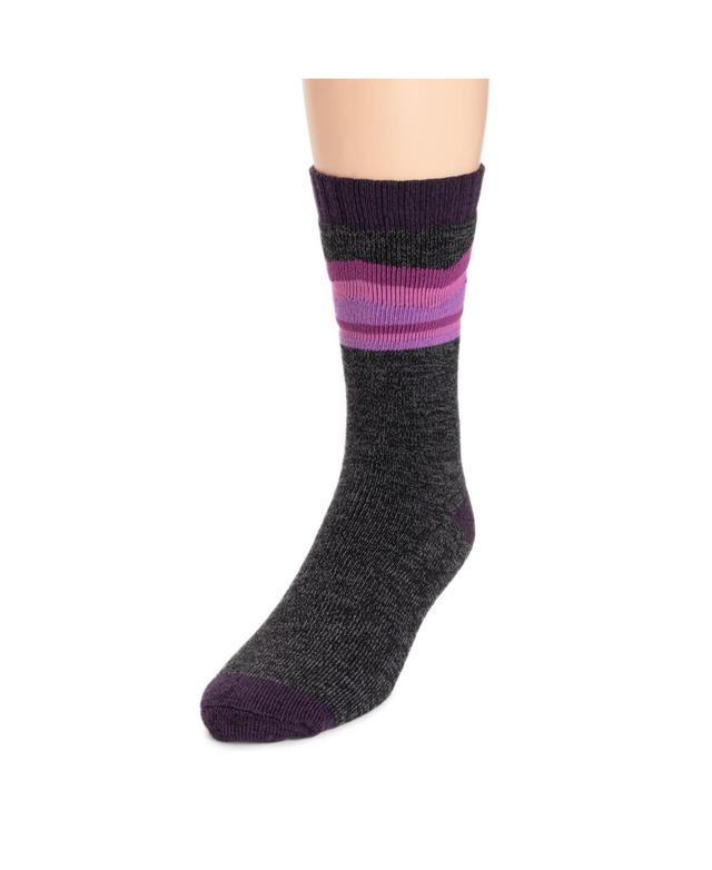 Muk Luks Mens Repreve Sock, Purple Mountain Product Image