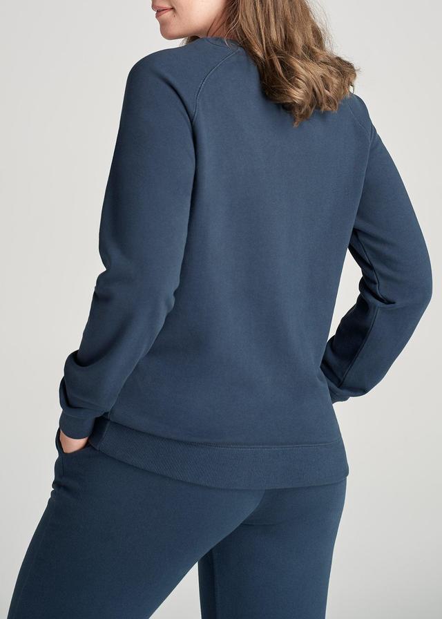 Wearever French Terry Women's Tall Crewneck Sweatshirt in Bright Navy Product Image