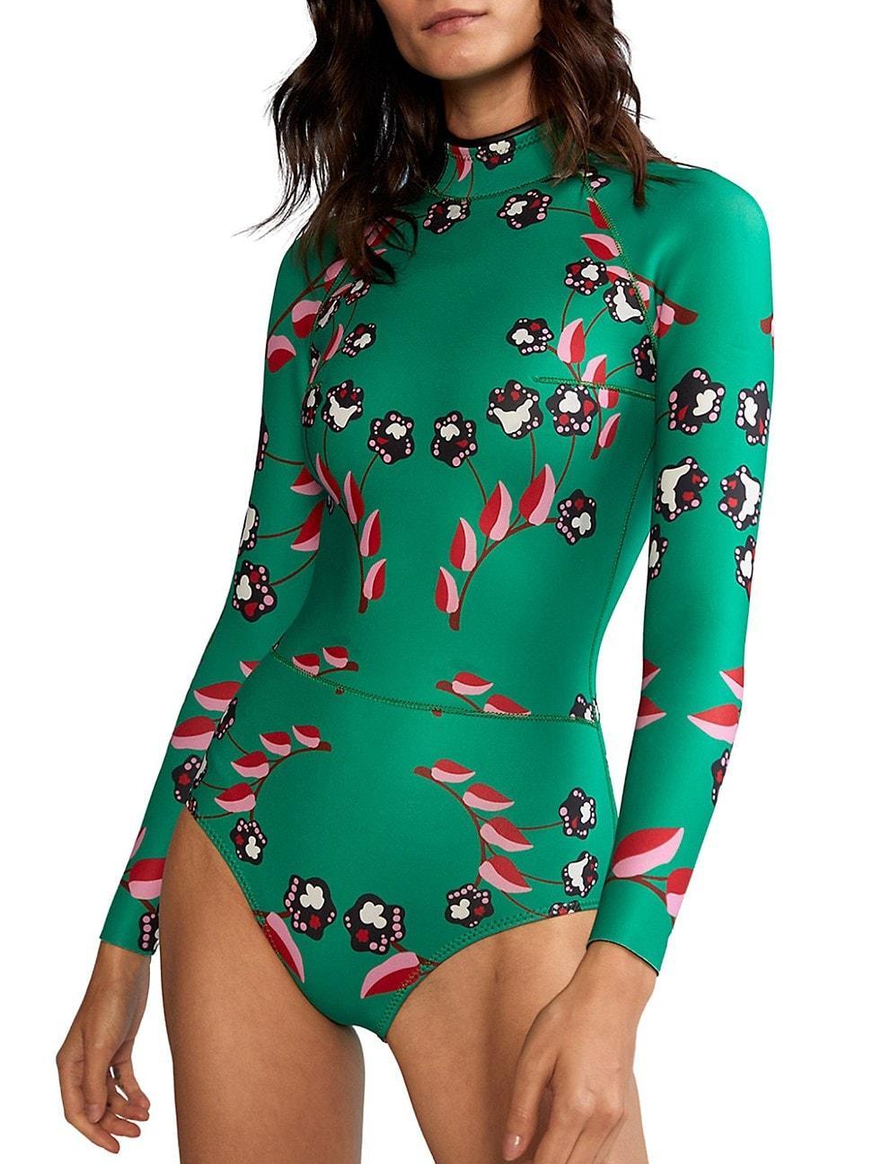 Womens Floral Vine Wetsuit Product Image