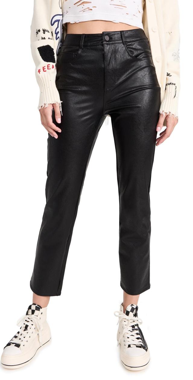 Womens Stella Vegan Leather Pants Product Image