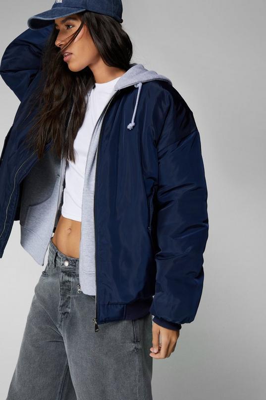 Oversized Bomber Jacket Product Image