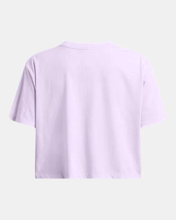 Womens UA Wash Logo Boxy Crop Short Sleeve Product Image