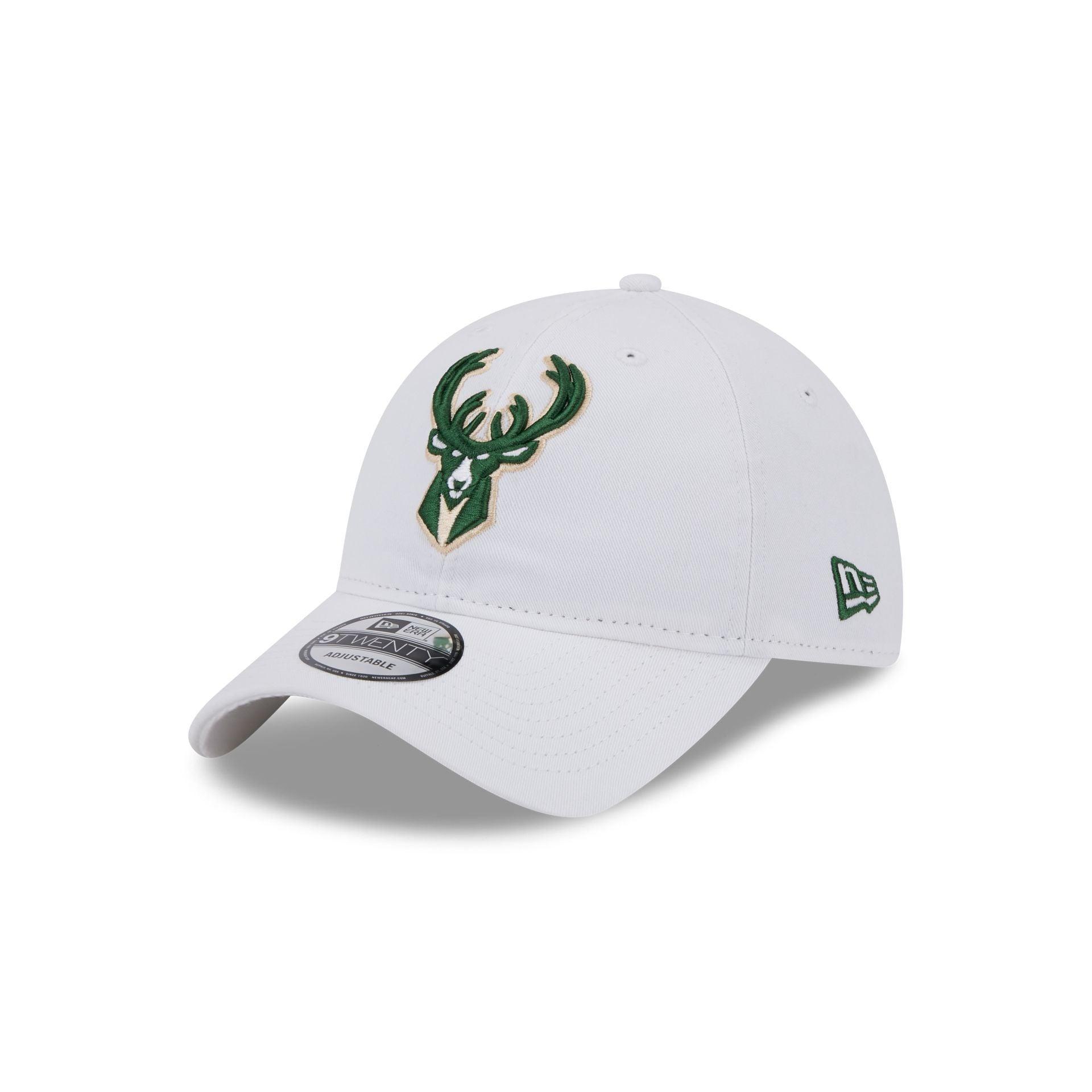 Milwaukee Bucks White 9TWENTY Adjustable Hat Male Product Image