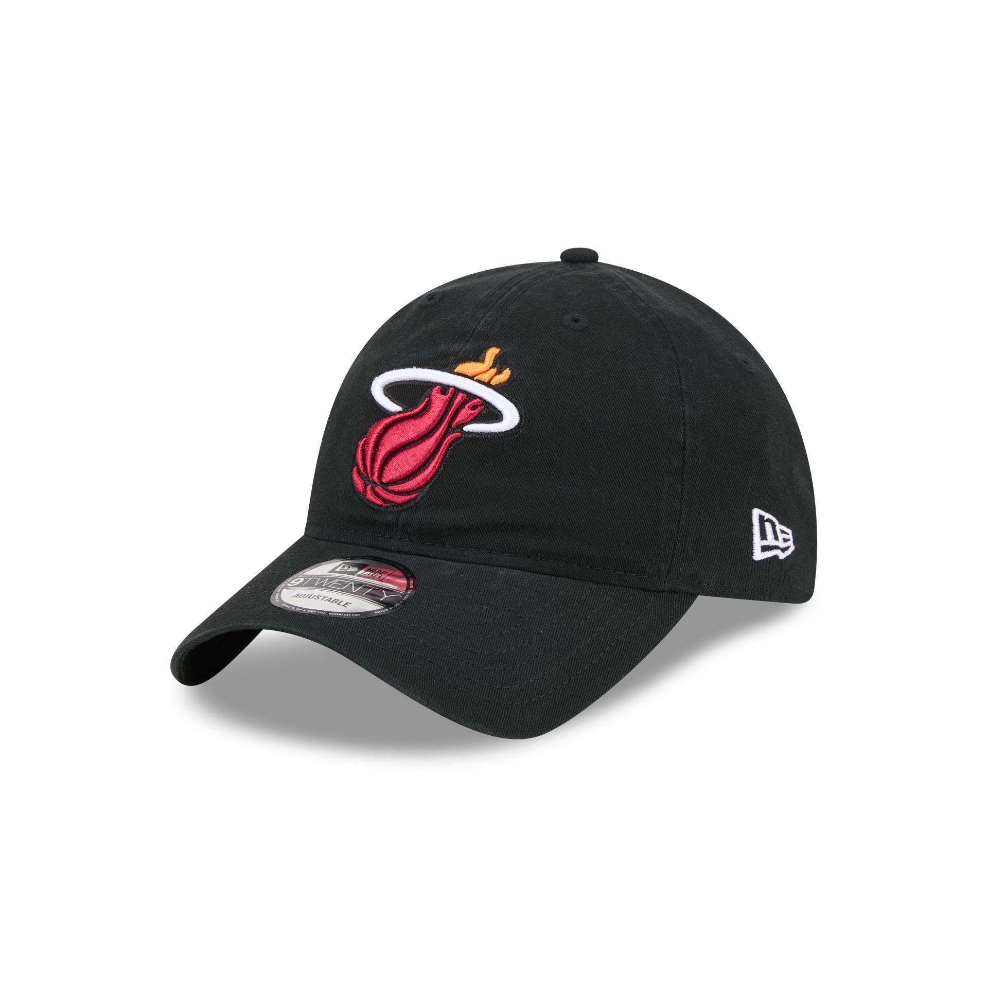 Miami Heat Black 9TWENTY Adjustable Hat Male Product Image