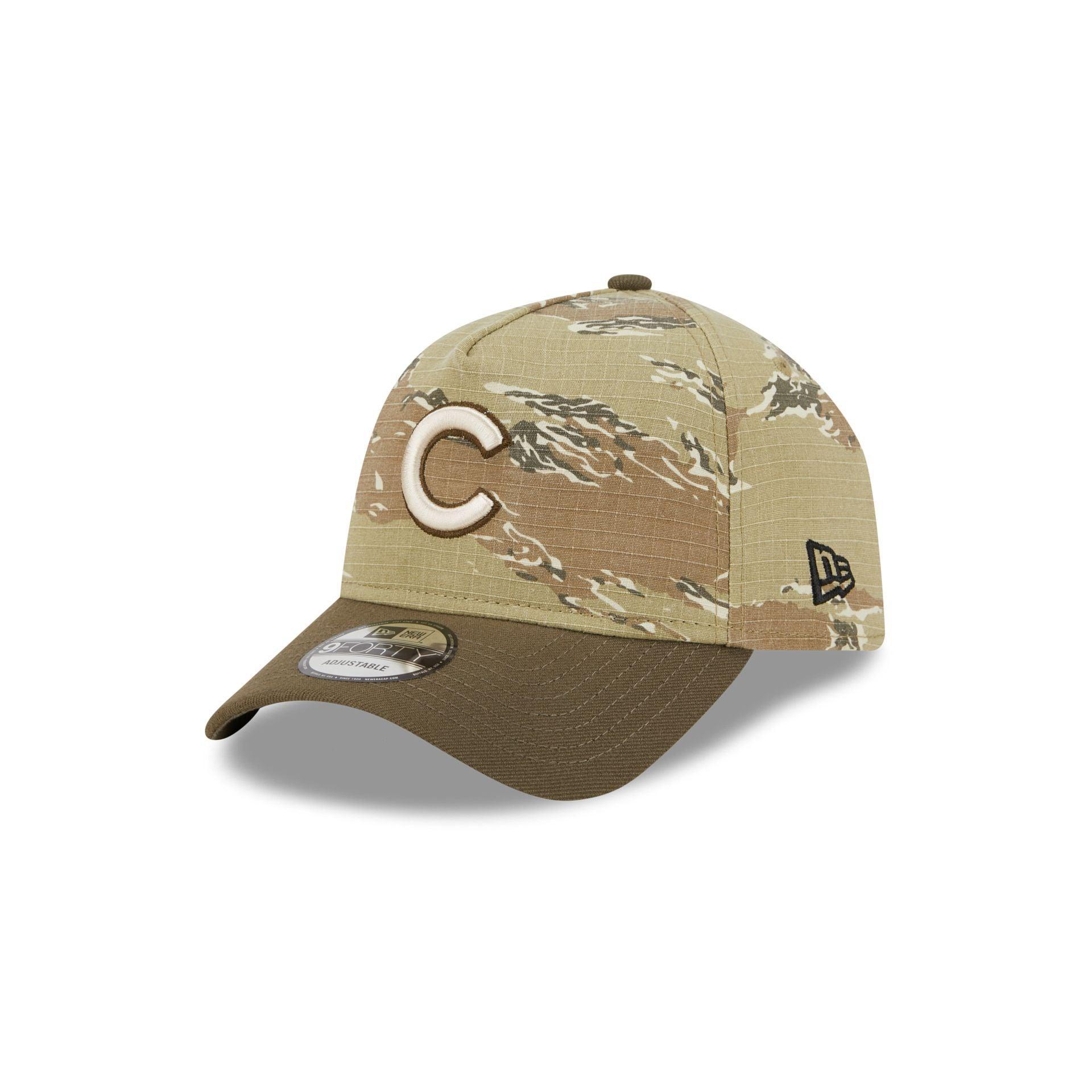 Chicago Cubs Tiger Camo 9FORTY A-Frame Snapback Hat Male Product Image