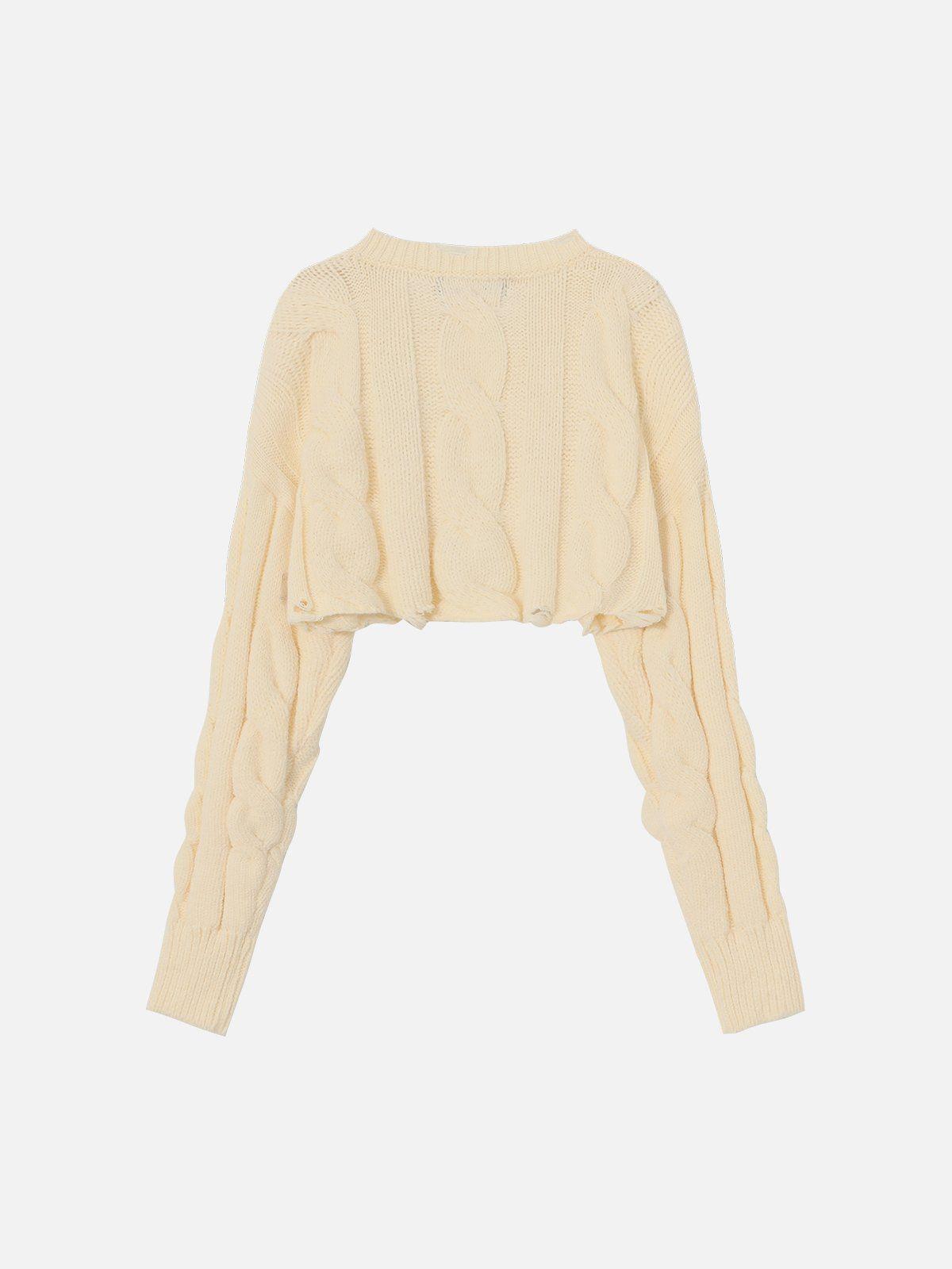 Vintage Basic Crop Sweater Product Image