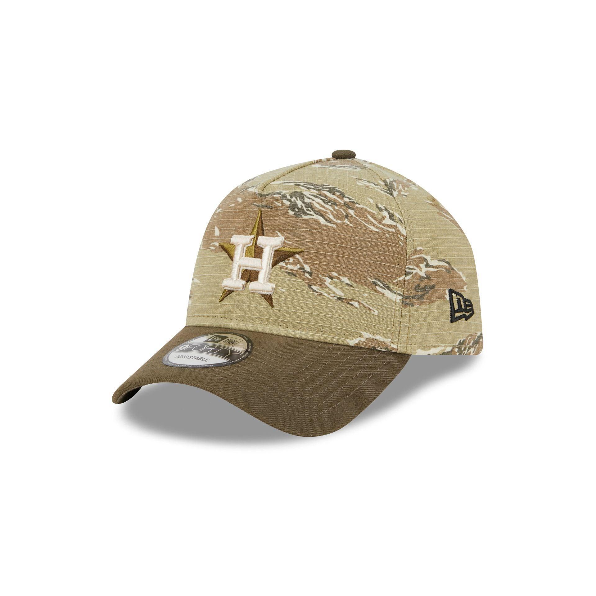 Houston Astros Tiger Camo 9FORTY A-Frame Snapback Hat Male Product Image