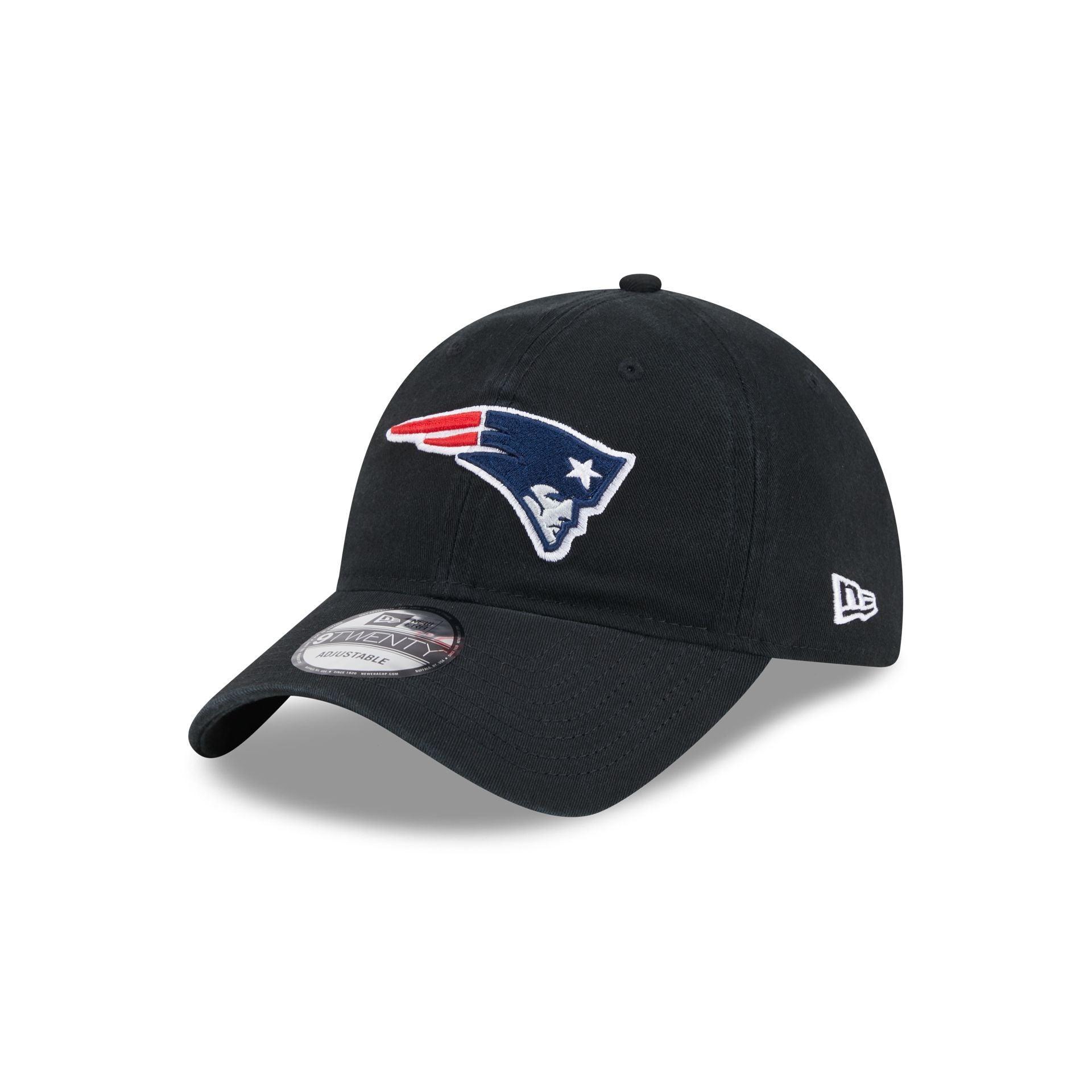 New England Patriots Black 9TWENTY Adjustable Hat Male Product Image