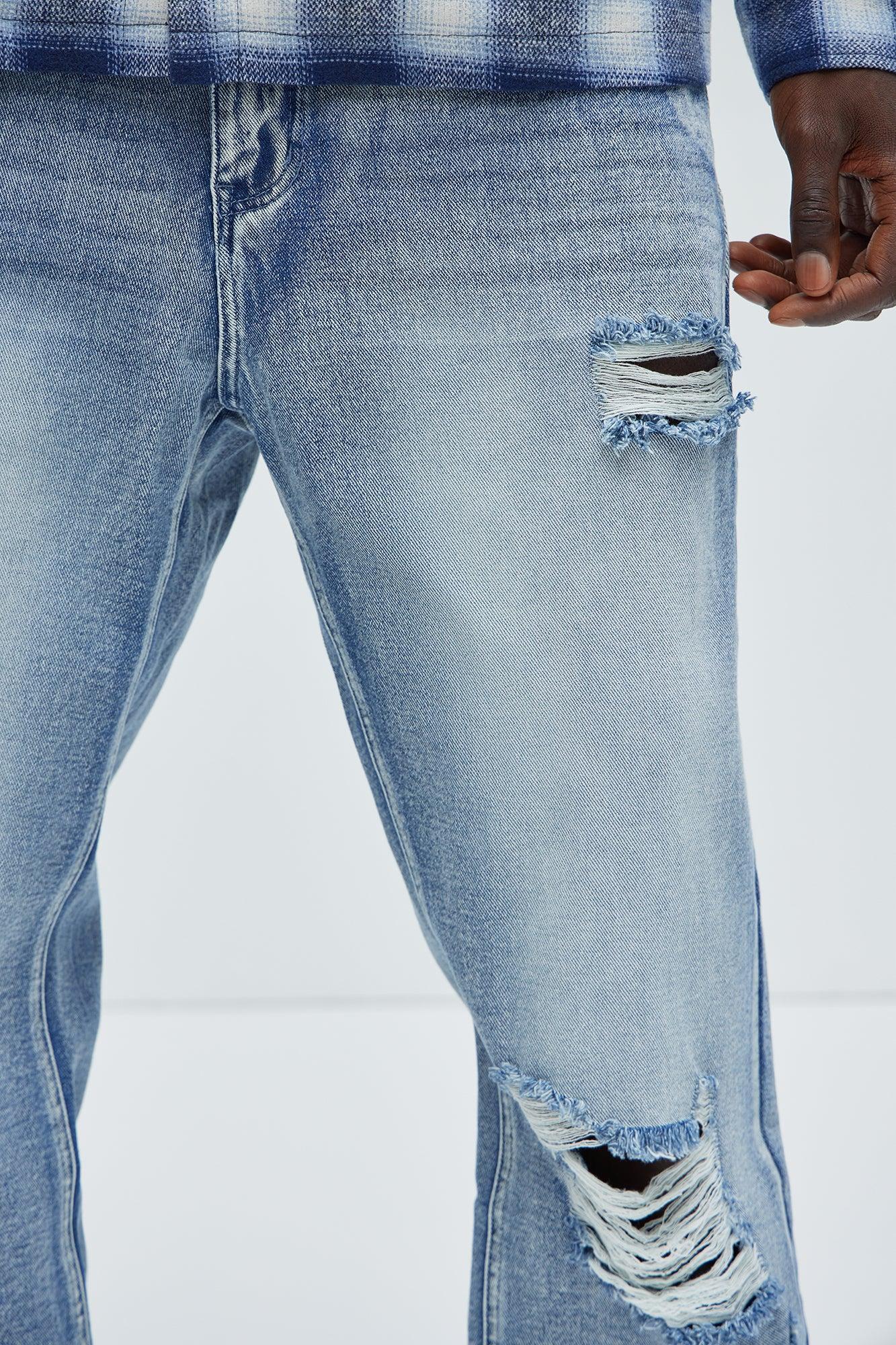 Take Me Away Straight Jeans - Light Blue Wash Product Image