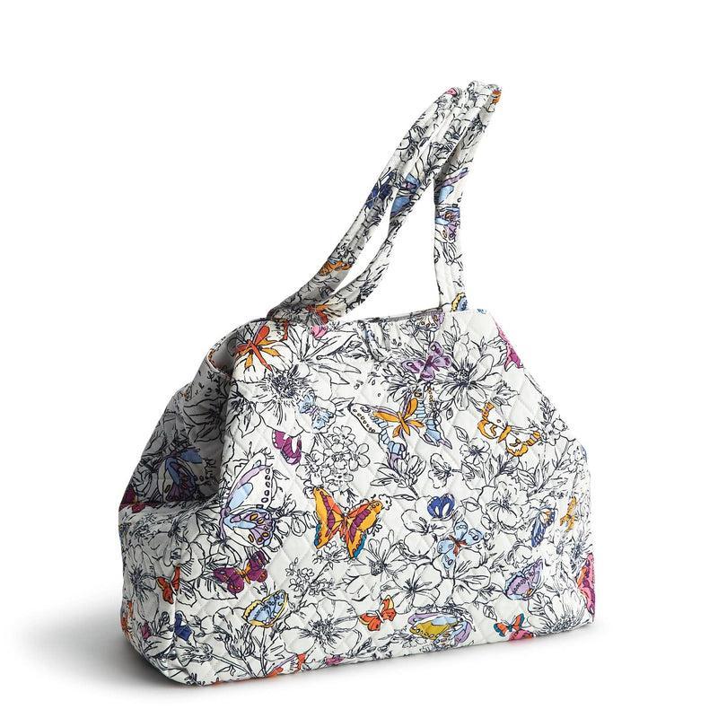 Vera Bradley Hathaway Tote Bag Women in Wing + Bloom Gray Product Image