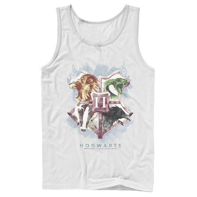 Mens Harry Potter Hogwarts Crest Watercolor Tank Top Product Image