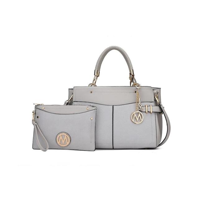 Mkf Collection Tenna Women s Satchel Bag with Wristlet by Mia K Product Image