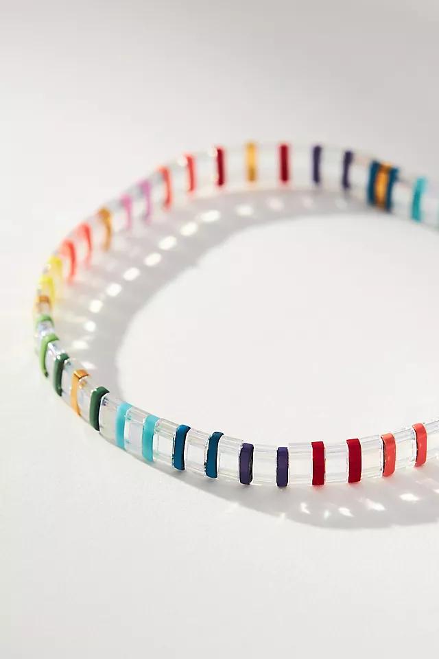 Colorful Beaded Chicklet Bracelet Product Image