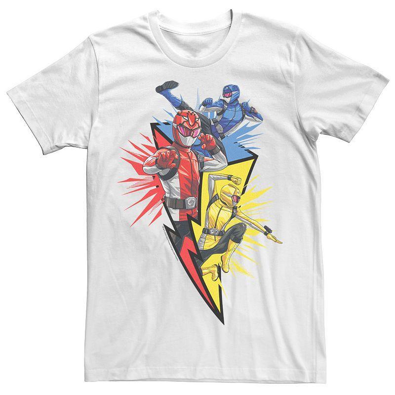 Mens Power Rangers Lightning Bolt Trio Tee Product Image