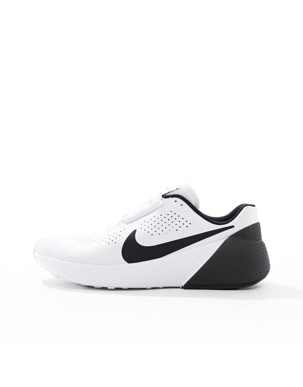 Nike Training Air Zoom 1 sneakers in white and black Product Image