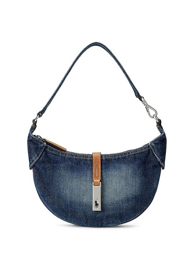 Womens Mini Polo ID Denim Shoulder Bag Product Image