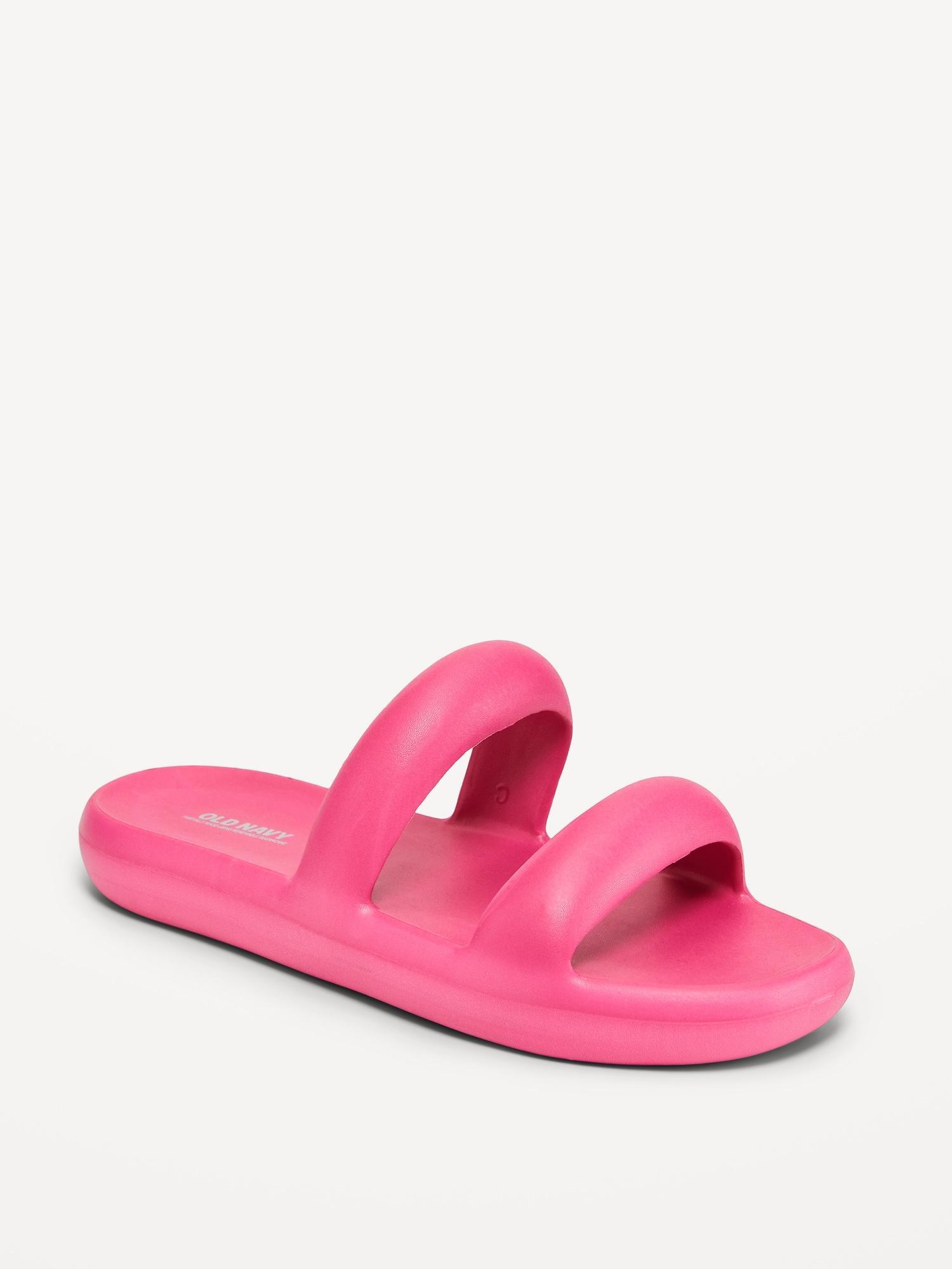 Double-Strap Puff Slide Sandals Product Image