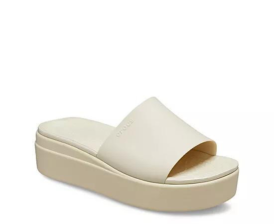 Crocs Womens Brooklyn Slide Low Wedge Sandal Product Image