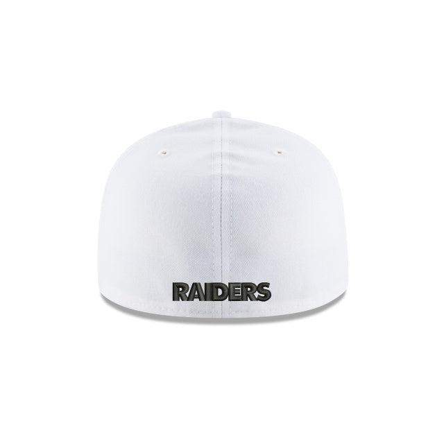 Las Vegas Raiders White 59FIFTY Fitted Hat Male Product Image