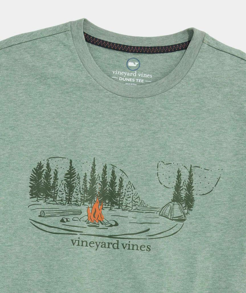 Autumn Camping Whale Scenic Short-Sleeve Dunes Tee Product Image